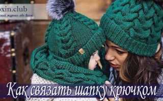 21 модель женской шапки крючком со схемами, описанием и видео мк